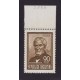 ARGENTINA 1965 GJ 1320B ESTAMPILLA NUEVA MINT RARO BROWN CHICO PAPEL SATINADO NACIONAL U$ 125